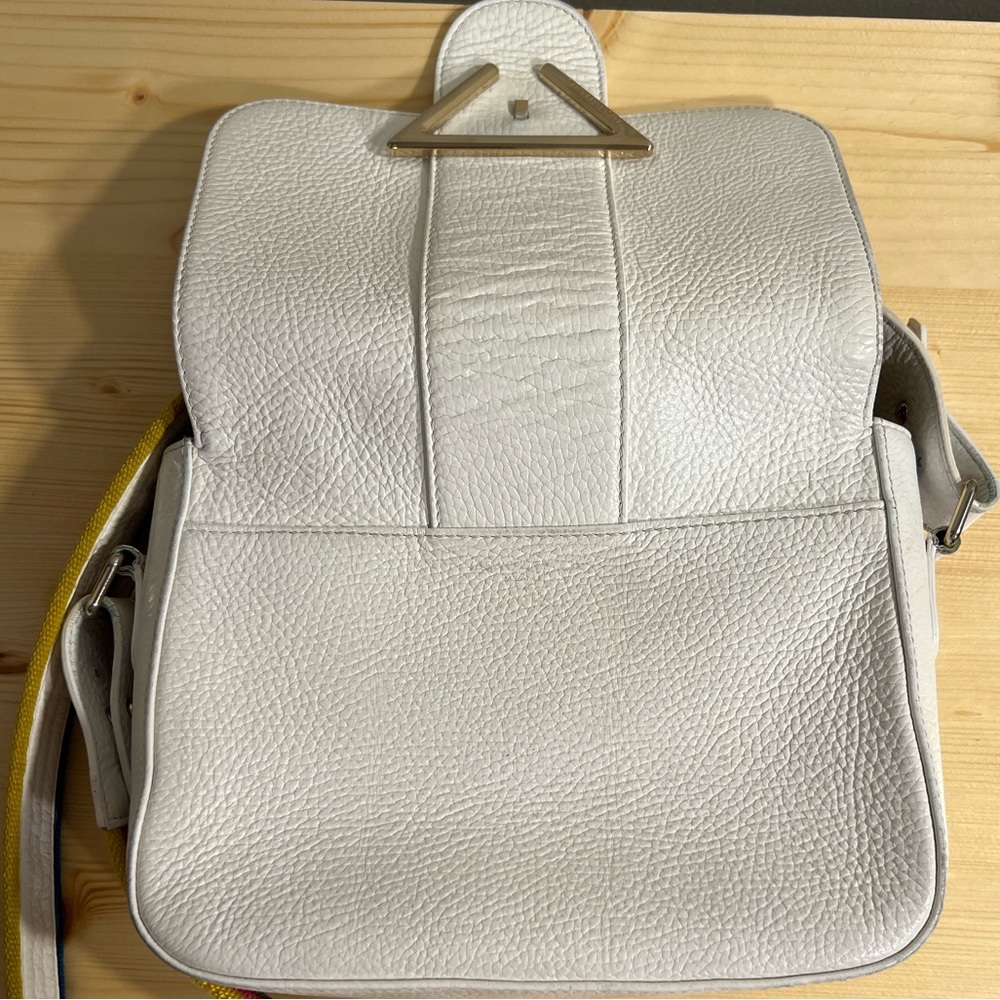 Sara Battaglia RARE Lucy White calf leather bag, Italian Luxury, with dust bag - Picture 9 of 13